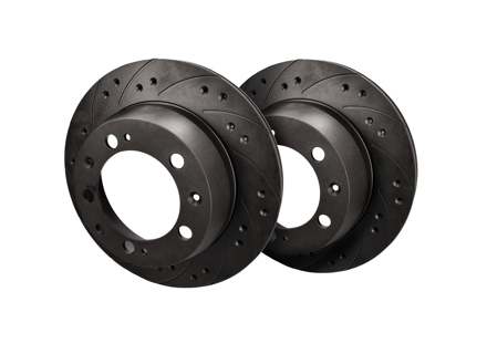 Black Diamond KREUZ GEBOHRTE & GENUTETE Performance Bremsscheiben HINTEN. Porsche 924 / 928 / 944 - KBD 2152, KBD2152